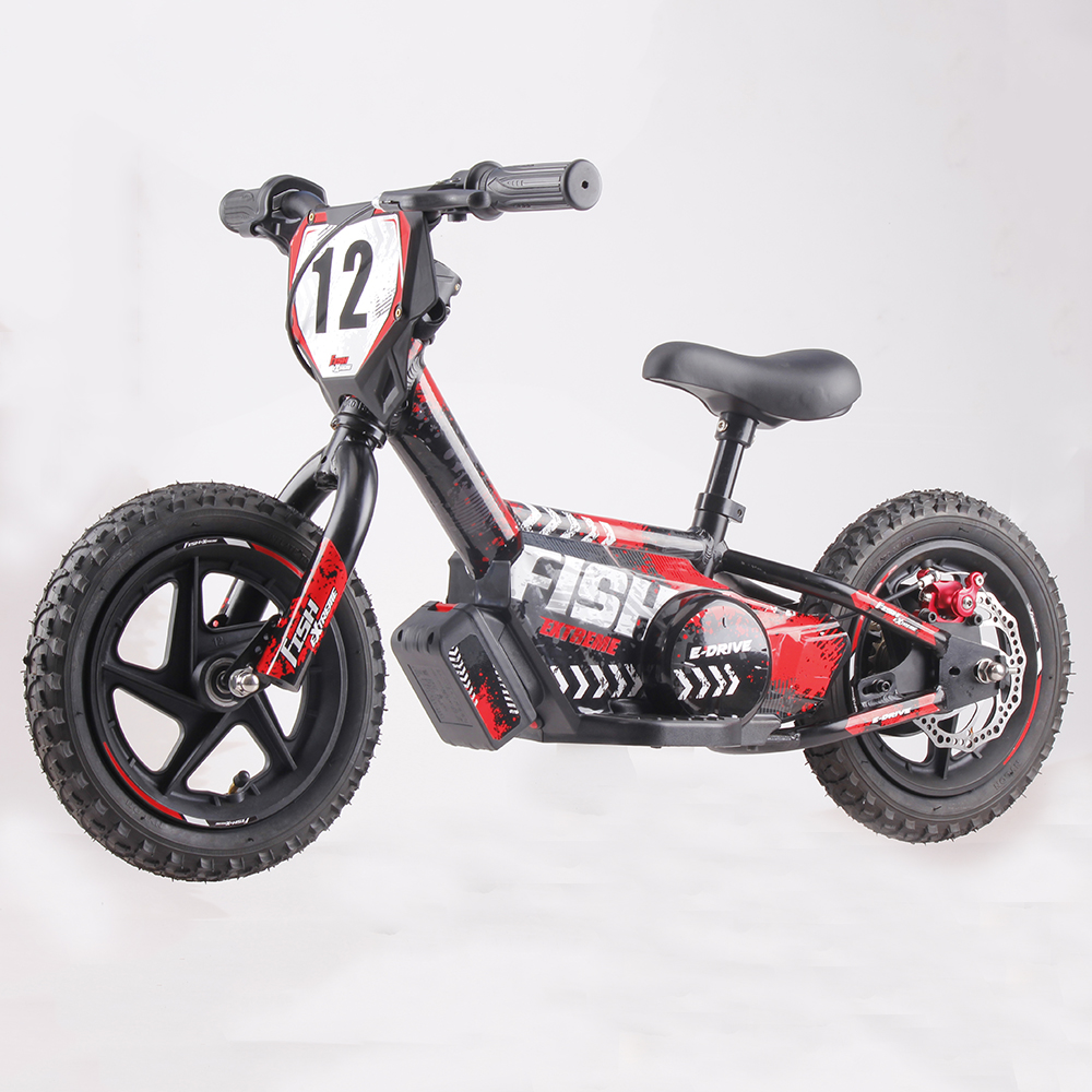 Bicicleta de equilíbrio infantil elétrica de 12"